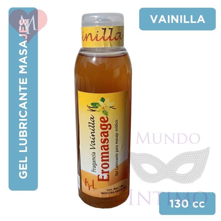 Crema lubricante y para masajes aroma vainilla 130 cm3